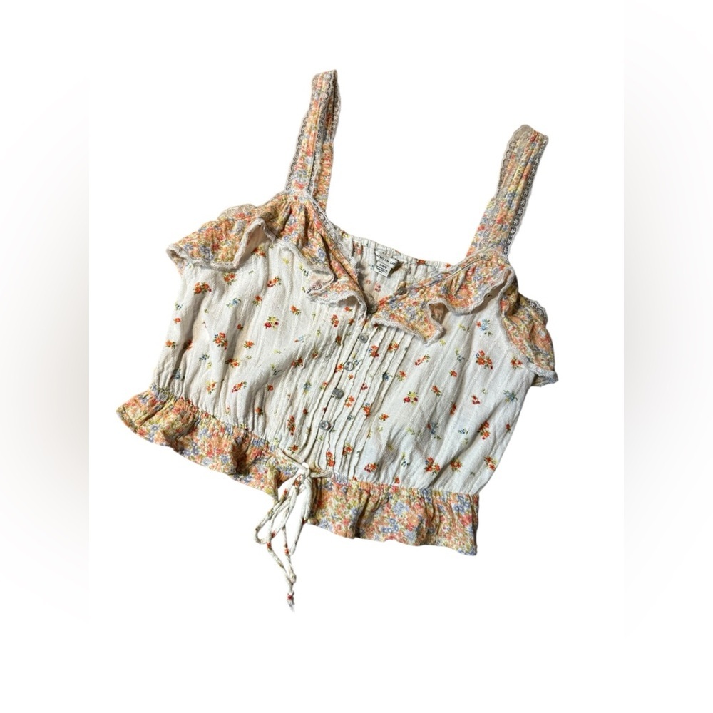 American Eagle V Neck Cinch Cami, large - Picture 3 of 11